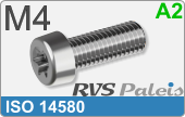 RVS Schroef Torx Iso 14580tx M4