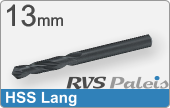 RVS  Spiraalboren Hss Lange Uitvoering 13mm