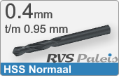 RVS  Spiraalboren Hss Normale Uitvoering 0,95mm