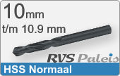 RVS  Spiraalboren Hss Normale Uitvoering 10,9mm