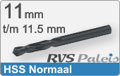 RVS  Spiraalboren Hss Normale Uitvoering 11,5mm