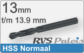RVS  Spiraalboren Hss Normale Uitvoering 13,9mm