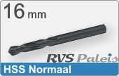 RVS  Spiraalboren Hss Normale Uitvoering 16mm