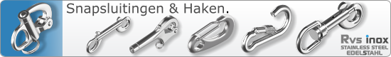 RVS snapsluitingen & haken