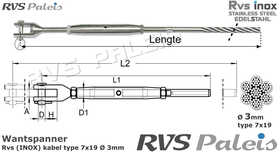 RVS  1xm8275-7x19-3