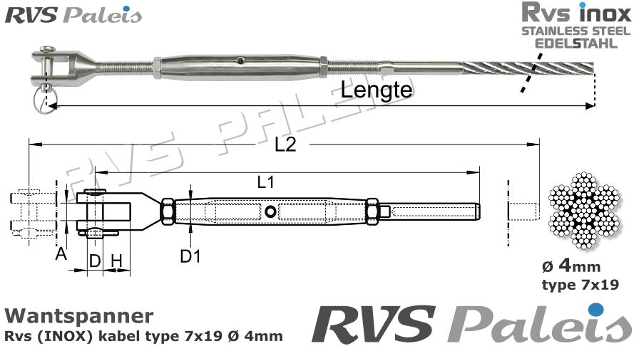 RVS  1xm8275-7x19-4