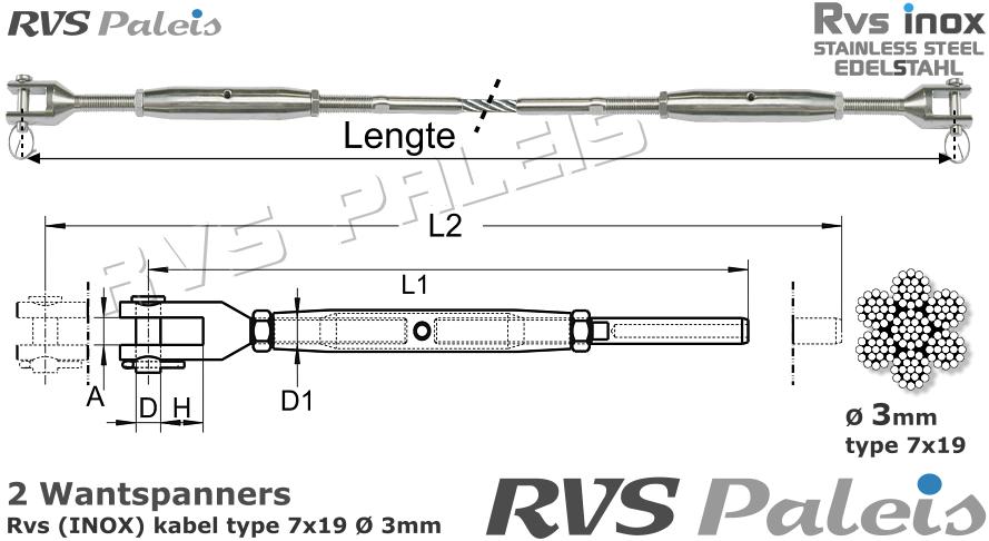 RVS  2xm8275-7x19-3