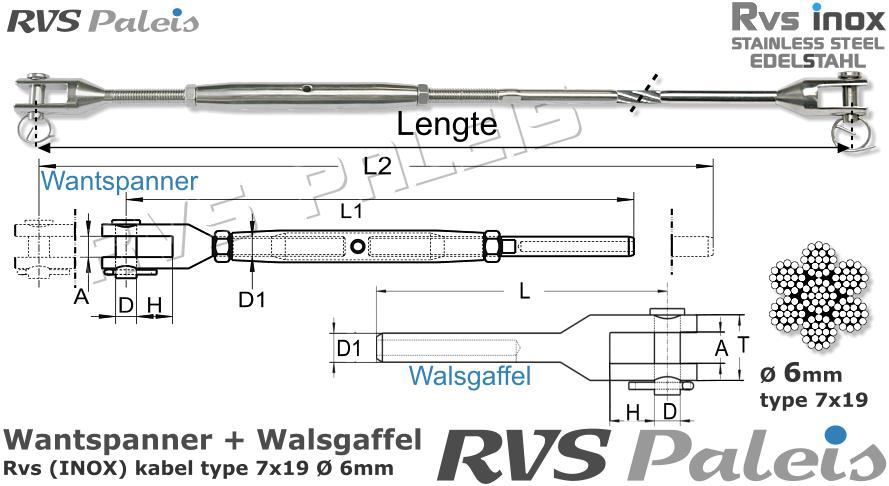 RVS  M8275-m8316-7x19-6