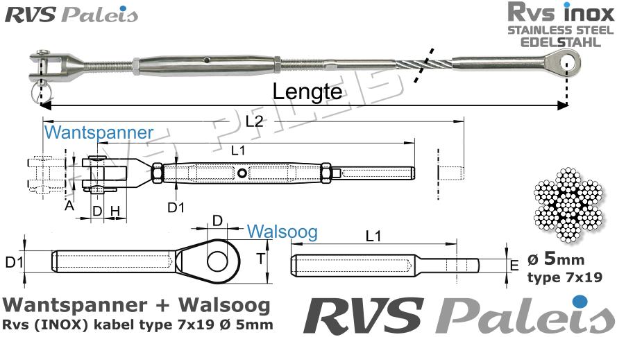 RVS  M8275-m8317-7x19-5