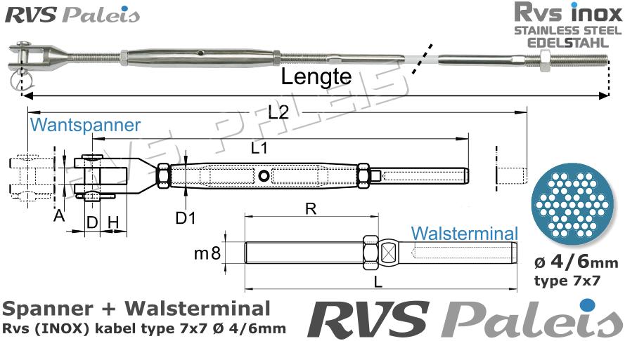 RVS  M8275-m8320-7x7-4-6