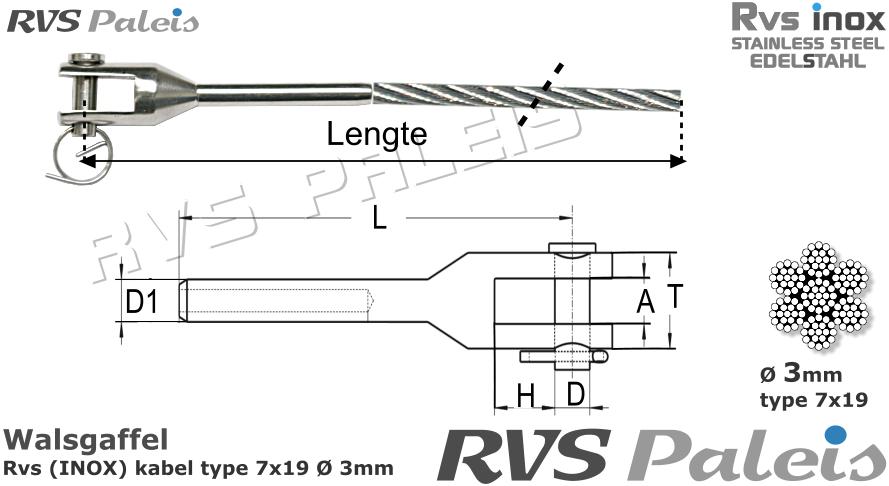 RVS  1xm8316-7x19-3