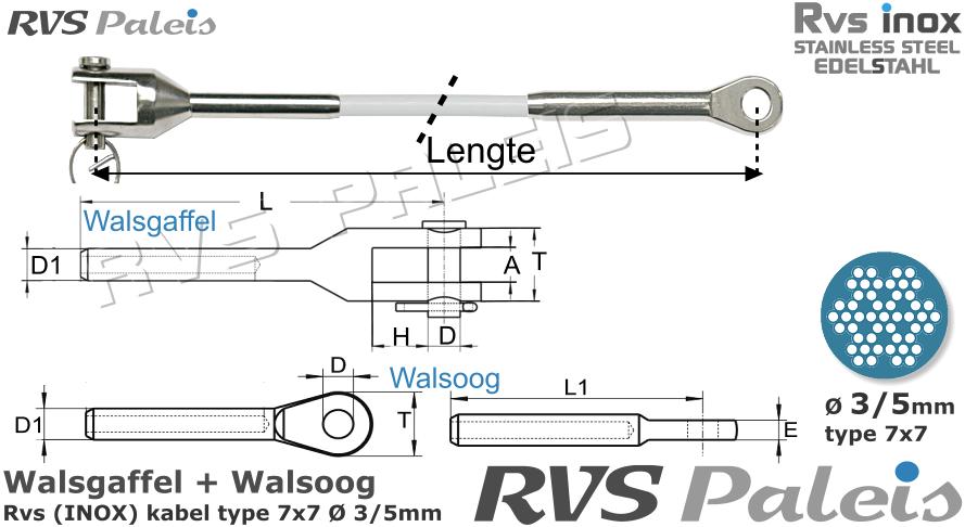 RVS  M8316-m8317-7x7-3-5