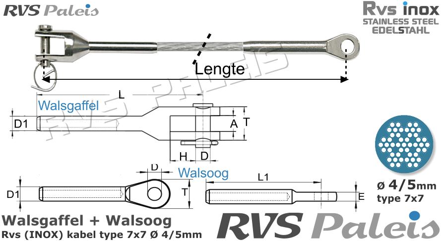 RVS  M8316-m8317-7x7-4-5