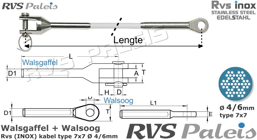 RVS  M8316-m8317-7x7-4-6