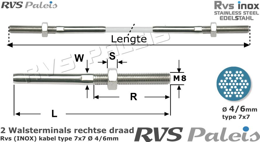 RVS  2xm8320-7x7-4-6