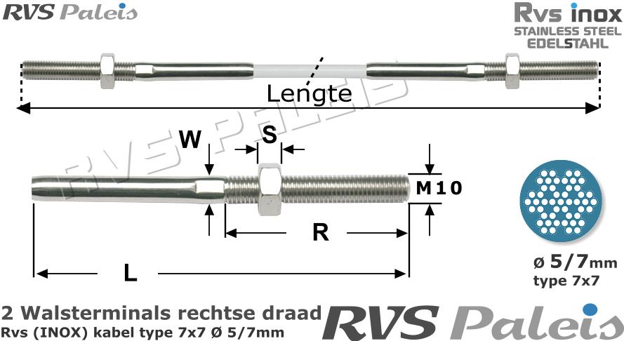 RVS  2xm8320-7x7-5-7