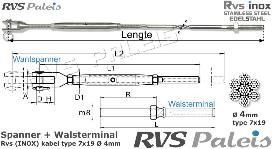 RVS  M8275-m8320-7x19-4