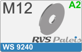 RVS  Sluitring Ws 9240 M12