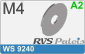 RVS  Sluitring Ws 9240 M4