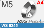 RVS  Sluitring Ws 9255 M5