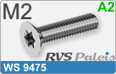 RVS Schroef Torx Ws 9475 M2