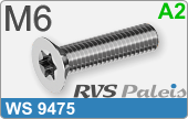 RVS Schroef Torx Ws 9475 M6