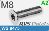 RVS Schroef Torx Ws 9475 M8