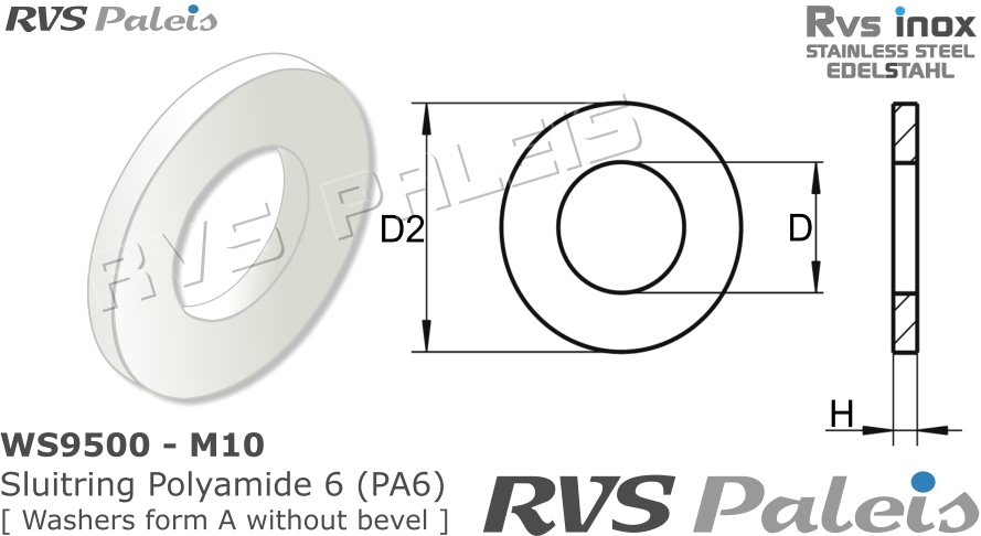 RVS  Ws 9500 - Pa6 - M10