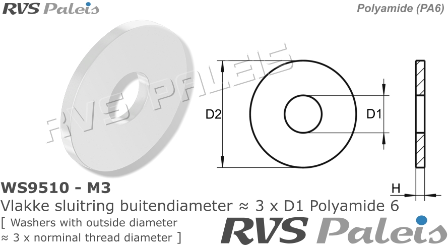 RVS  Din 9021 - (pa6) - M3